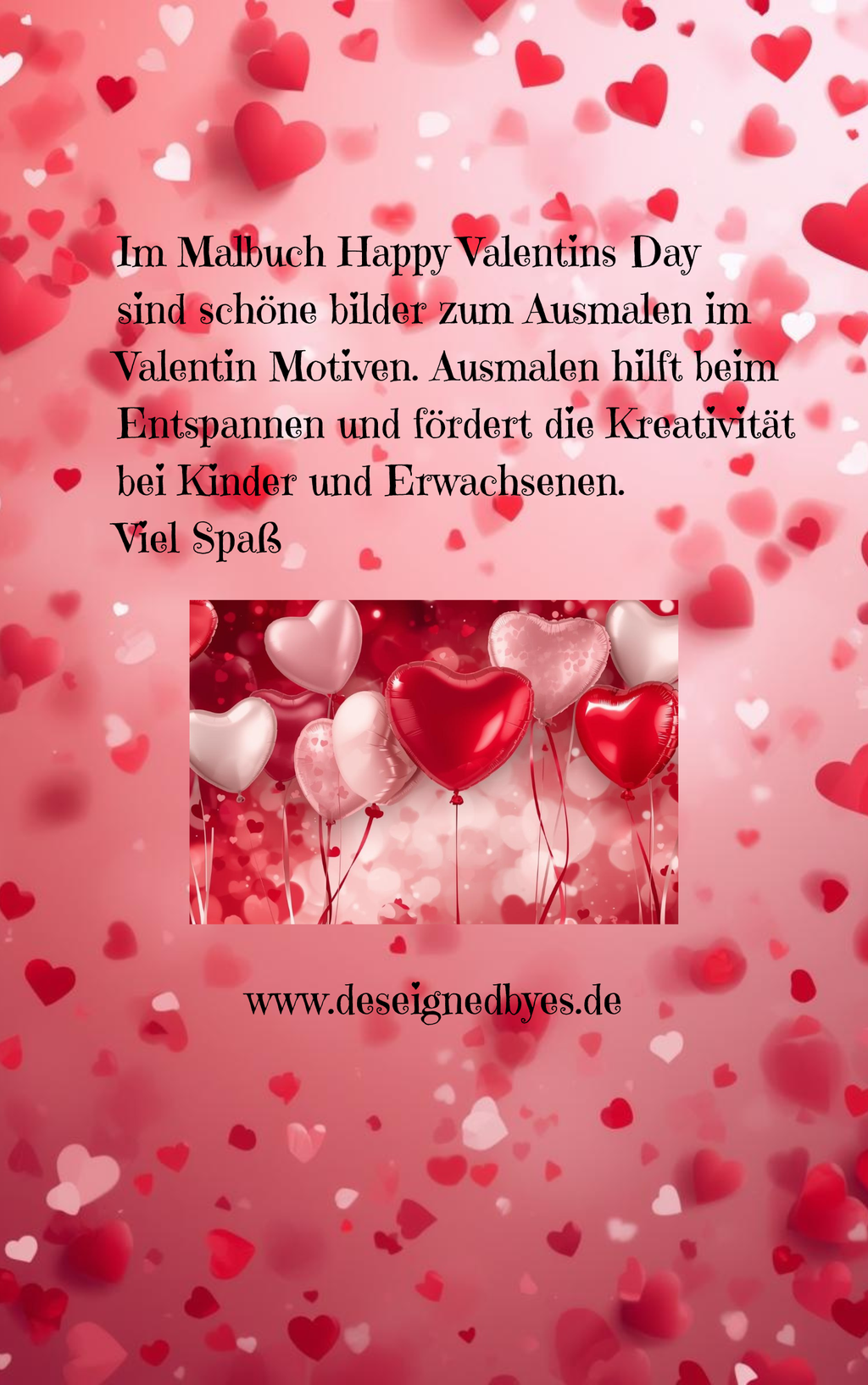 Malbuch Happy Valentins´Day in Deu/Eng