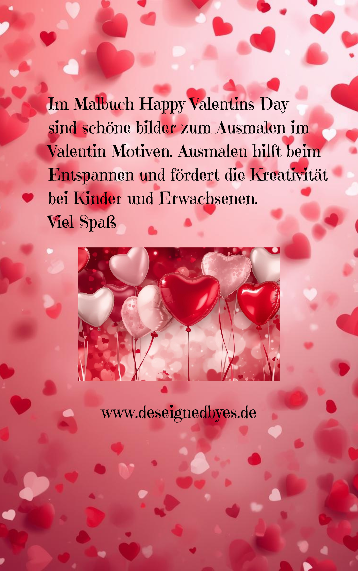Malbuch Happy Valentins´Day in Deu/Eng