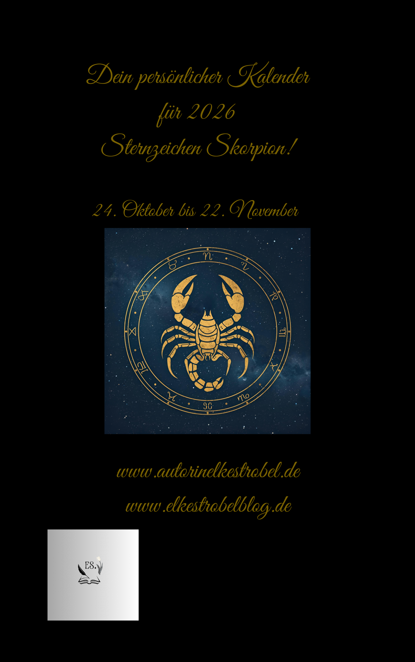 Sternzeiche Skorpion Kalender 2026