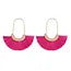 Mye1038 - Fan Shape Drop Hoop Earrings