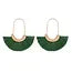 Mye1038 - Fan Shape Drop Hoop Earrings
