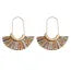 Mye1038 - Fan Shape Drop Hoop Earrings