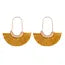Mye1038 - Fan Shape Drop Hoop Earrings