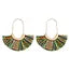 Mye1038 - Fan Shape Drop Hoop Earrings