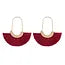 Mye1038 - Fan Shape Drop Hoop Earrings
