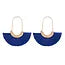 Mye1038 - Fan Shape Drop Hoop Earrings