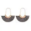 Mye1038 - Fan Shape Drop Hoop Earrings