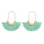 Mye1038 - Fan Shape Drop Hoop Earrings