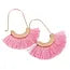 Mye1038 - Fan Shape Drop Hoop Earrings