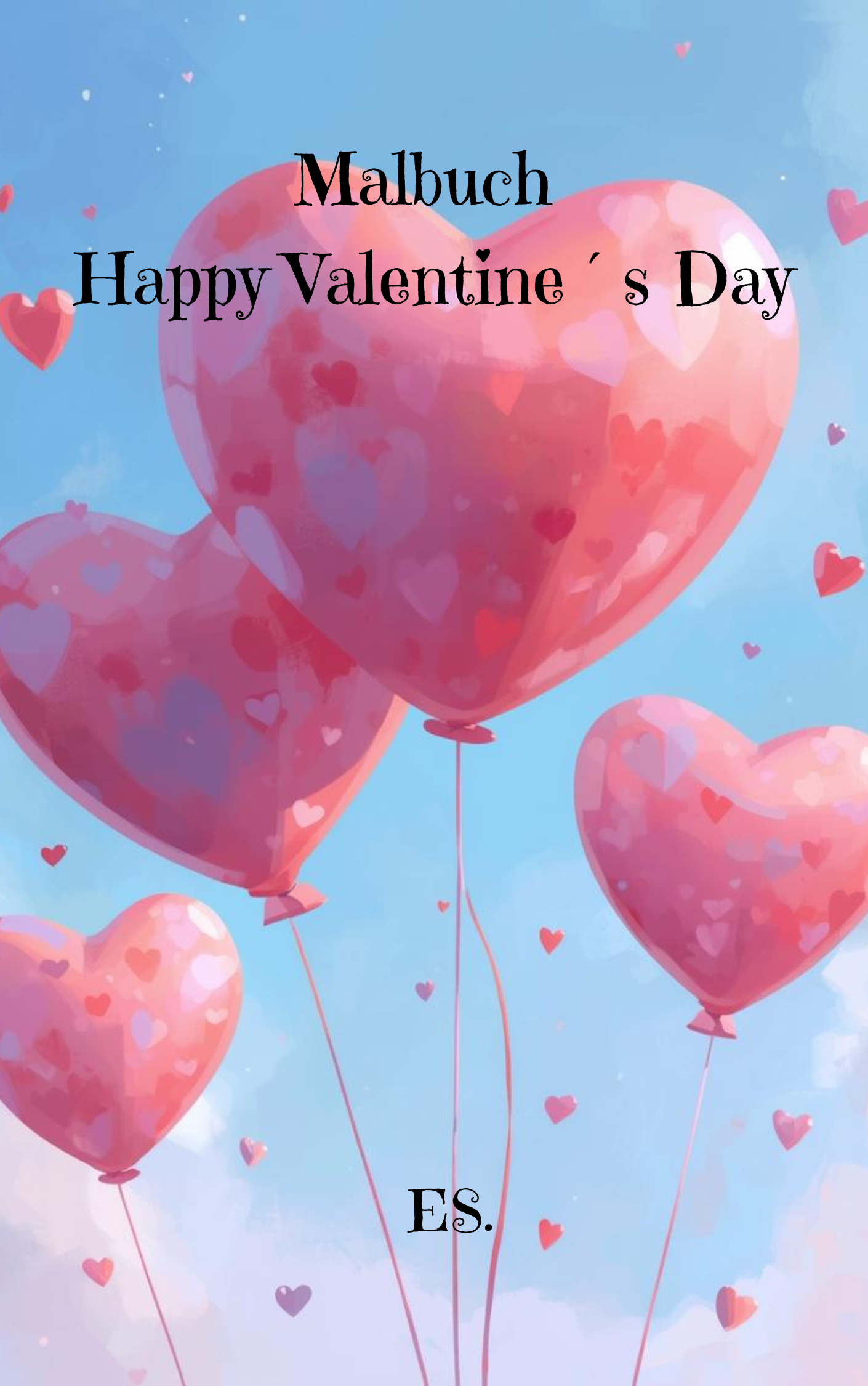 Malbuch Happy Valentins´Day in Deu/Eng