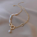 100% Natural Baroque Freshwater Pearl Fashion 14K Gold Filled Female Necklace