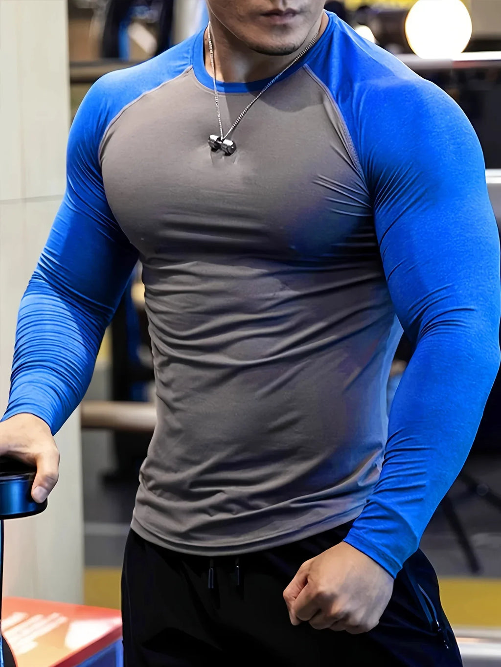 Men's Quick Drying Soccer and Basketball Tight Fitting Top, High Elasticity