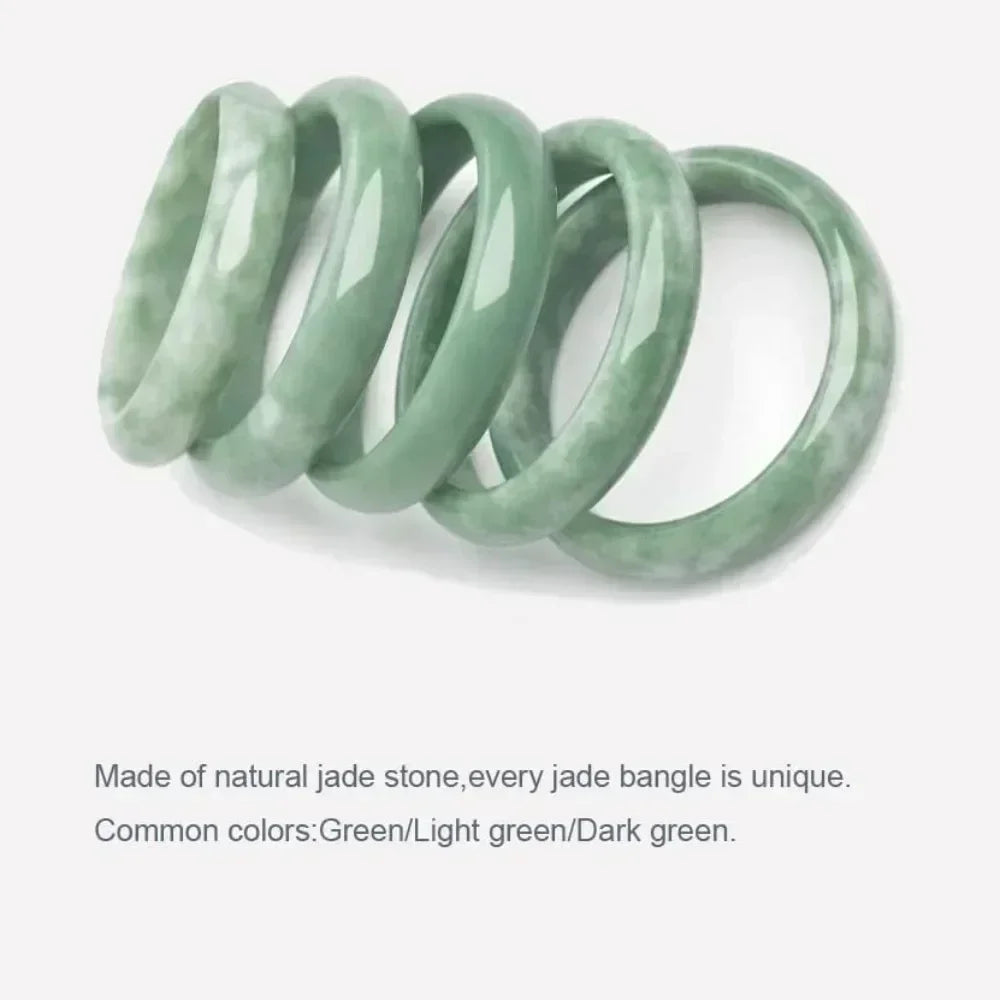 Natürlicher Jade-Armreif für Damen, klassischer Retro-Stil, chinesischer Hand-Jade-Armreif