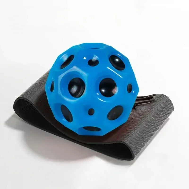 High Elastic Decompression Moon Stone Ball With Rebound Rope for Kids and