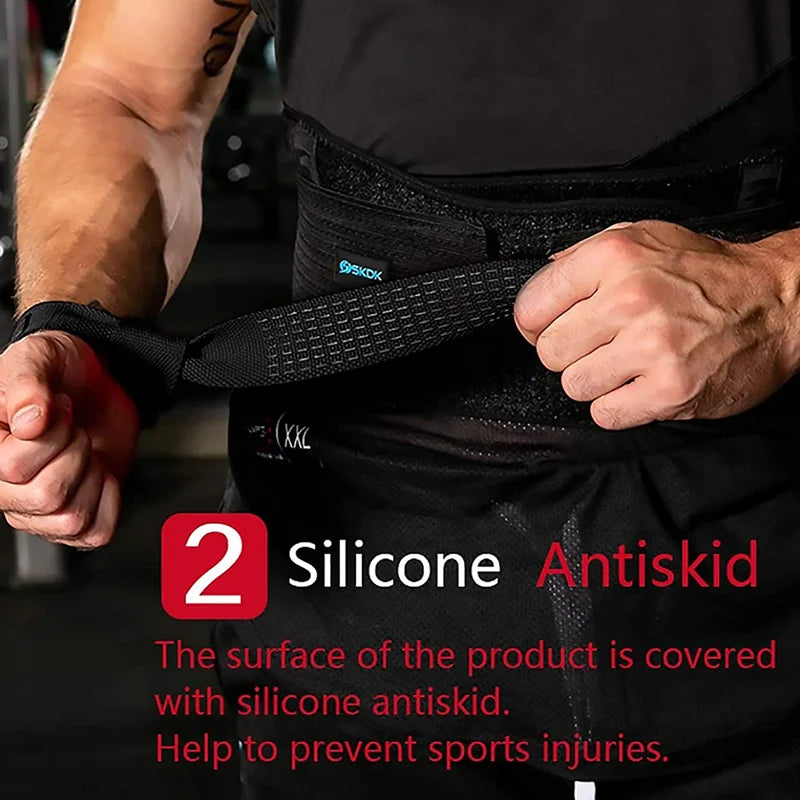 Weightlifting Wrist Straps Strength Training Booster Belt Adjustable Non-Slip