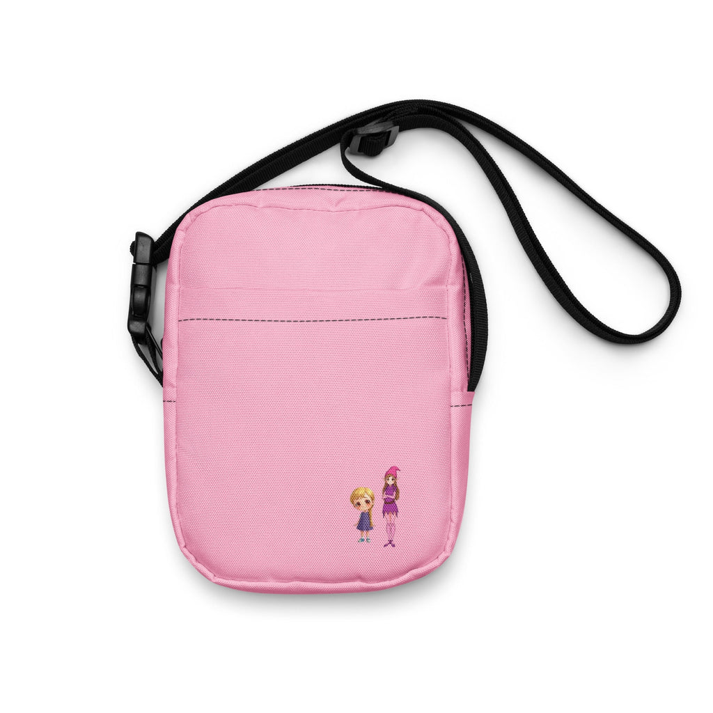 Nützliche Umhängetasche mit Emmi uund Blumenelfe Motiv in rosa