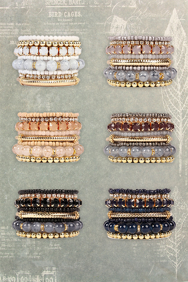 Mix Stackable Charm Bracelet