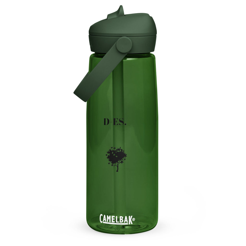 Wasserflasche mit umklappbarem Trinkhalm