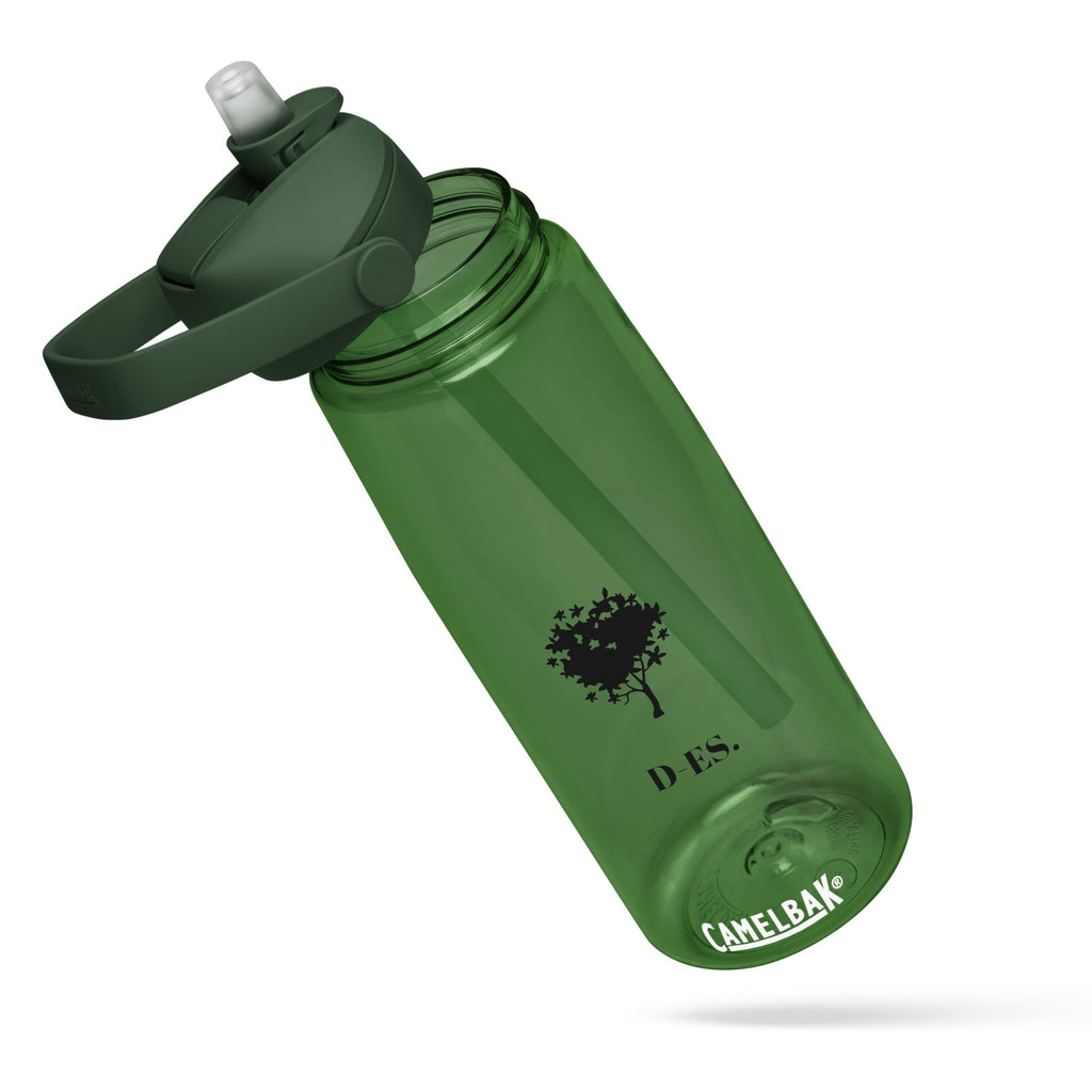 Wasserflasche mit umklappbarem Trinkhalm