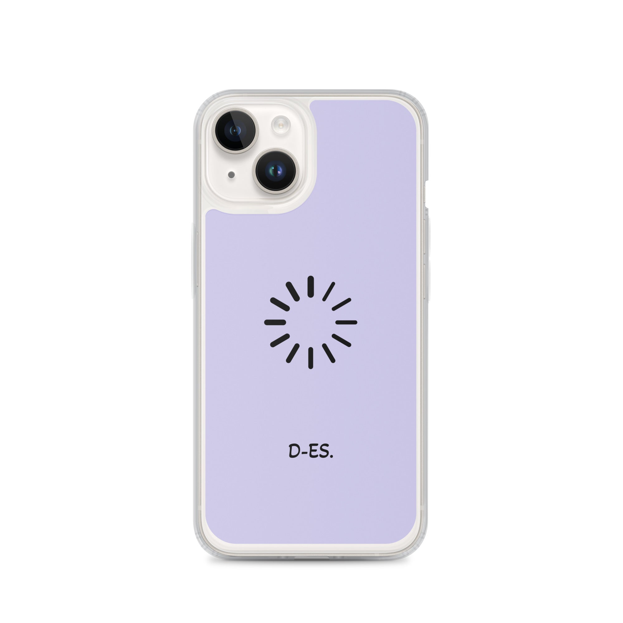 Transparente iPhone®-Hülle mit MagSafe® flieder
