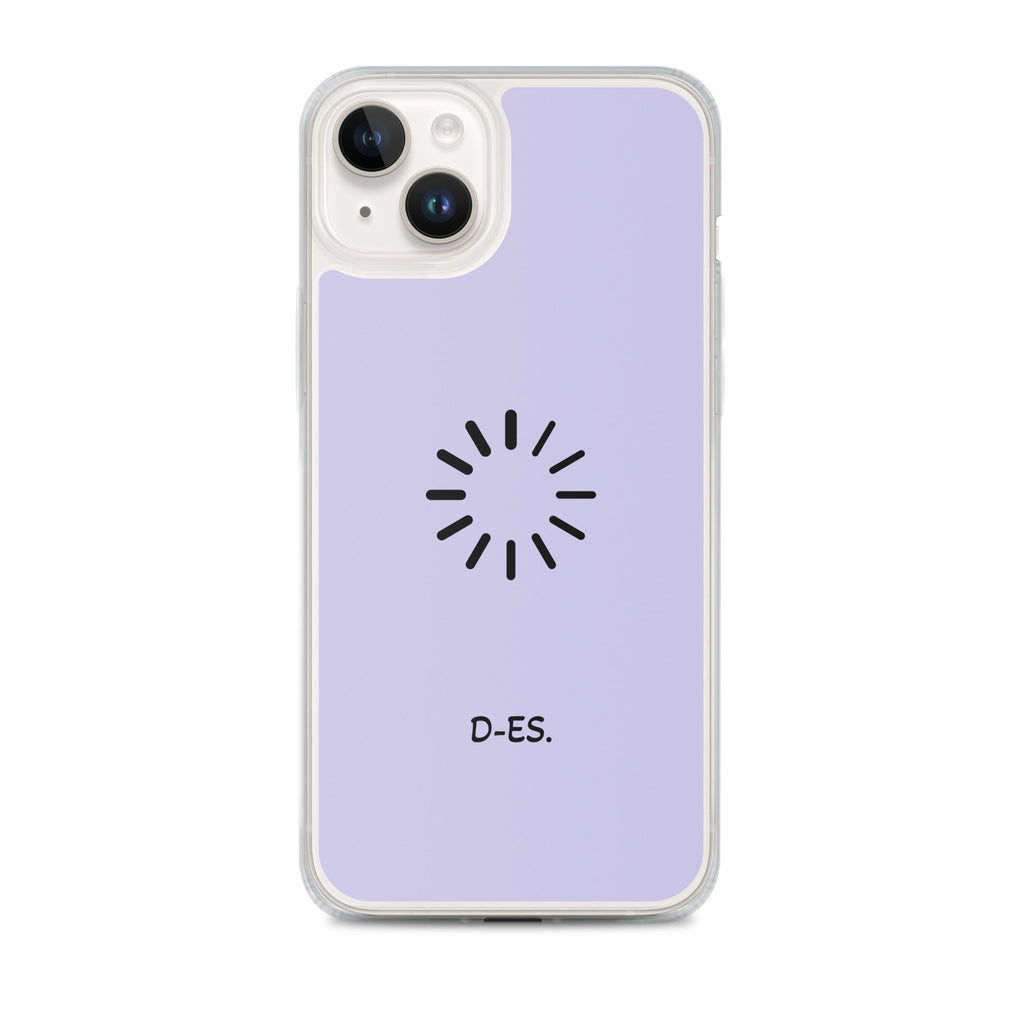 Transparente iPhone®-Hülle mit MagSafe® flieder