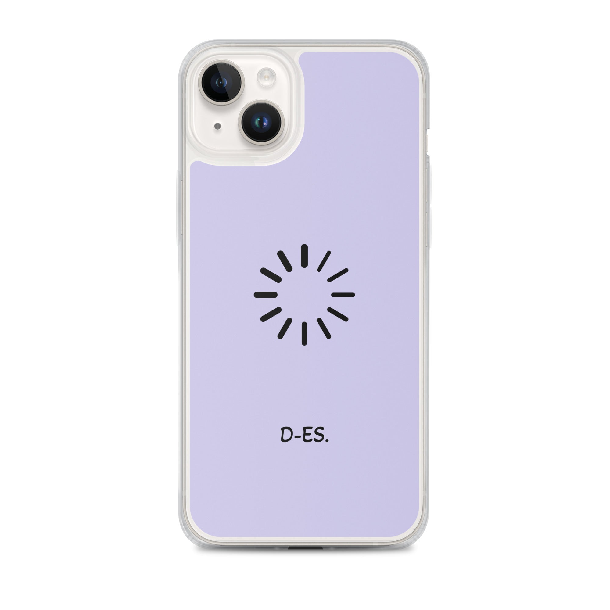 Transparente iPhone®-Hülle mit MagSafe® flieder