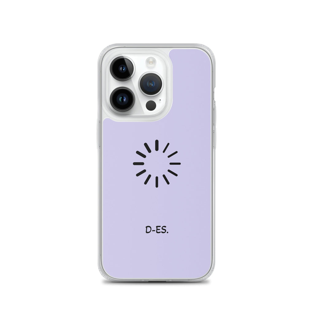 Transparente iPhone®-Hülle mit MagSafe® flieder