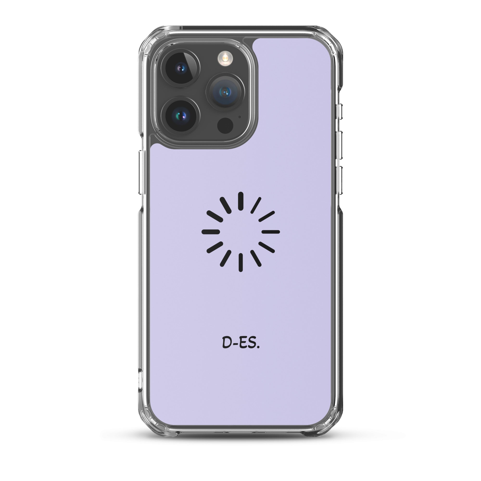 Transparente iPhone®-Hülle mit MagSafe® flieder