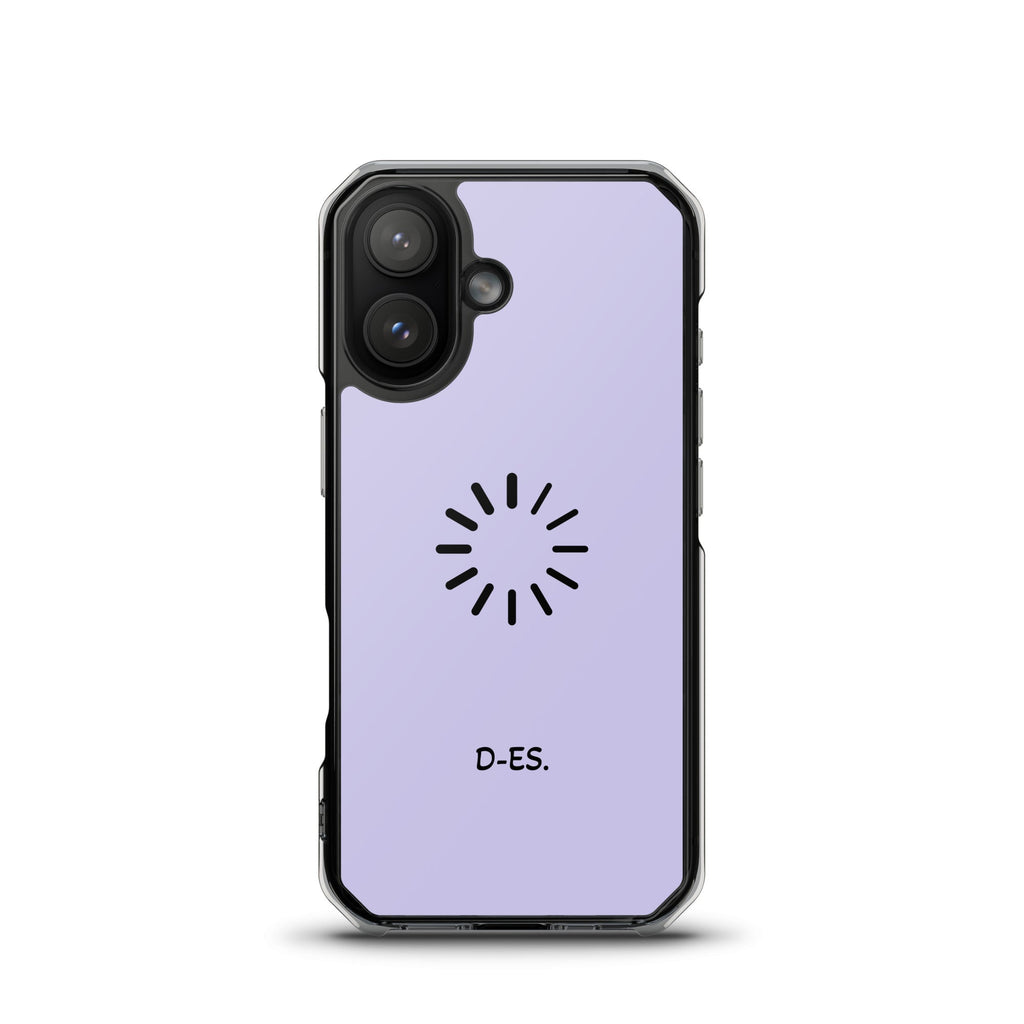 Transparente iPhone®-Hülle mit MagSafe® flieder